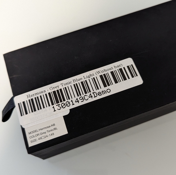 HERMOSA Christopher Cloos x Tom Brady Blue Light Glasses, Grey Tonic, No Bar NIB - Picture 8 of 9